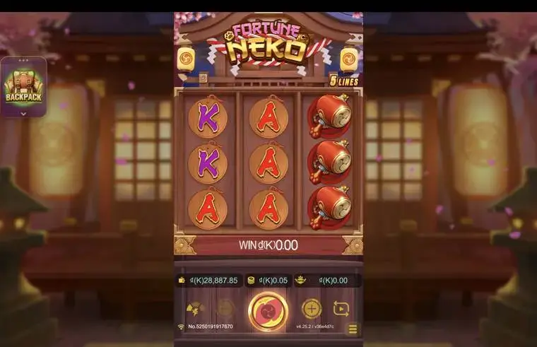 Ảnh bảng biểu tượng & tính năng game FortuneNeko (slot JDB) chơi tại LC79