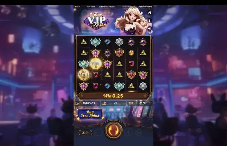 Ảnh màn hình gameplay game Bunny VIP Night (Kingmidas #) (slot) chơi tại LC79