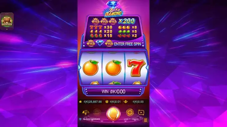 Ảnh màn hình gameplay game Lucky Diamond (slot JDB) chơi tại LC79