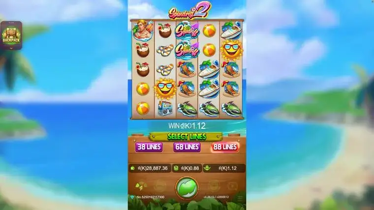 Ảnh bảng biểu tượng & tính năng game Spindrift 2 (slot JDB) chơi tại LC79