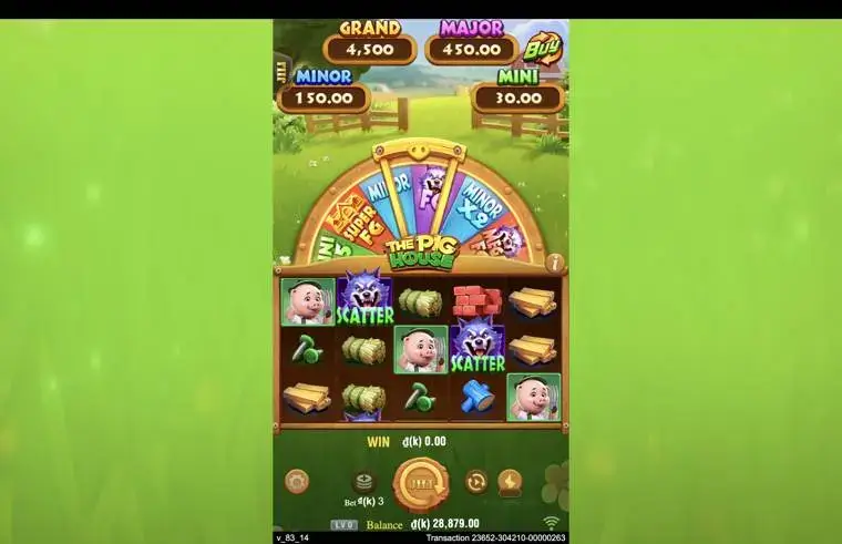 Ảnh bảng biểu tượng & tính năng game The Pig House (slot JILI) chơi tại LC79