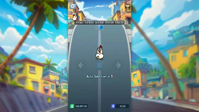Ảnh bảng biểu tượng & tính năng game Chicky Run (slot PG) chơi tại LC79