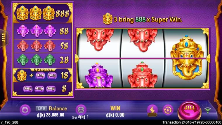 Ảnh bảng biểu tượng & tính năng game Super Rich (slot JILI) chơi tại LC79