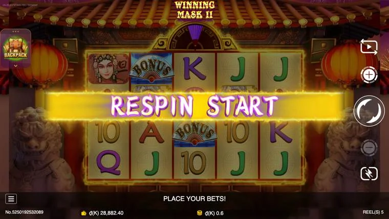 Ảnh giao diện chính game WinningMask II (slot JDB) chơi tại LC79